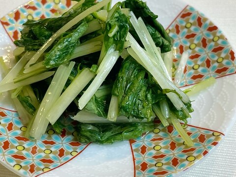 だしの旨味　水菜の漬物